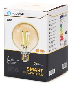 LED Stmívatelná žárovka FILAMENT G95 E27/6W/230V 2700-6500K Wi-Fi - Aigostar