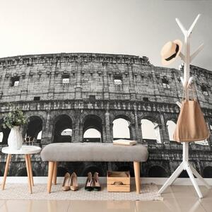 Samolepící fototapeta Koloseum v černobílém provedení - 300x200 cm