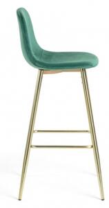 DONA GOLD barová židle zelená