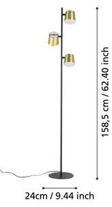 Eglo 39987 - LED Stojací lampa ALTAMIRA 3xGU10/4,6W/230V 3000K zlatá