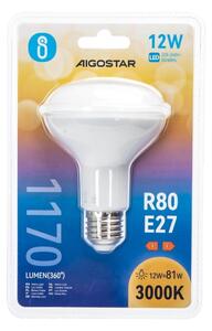 LED Žárovka R80 E27/12W/230V 3000K - Aigostar
