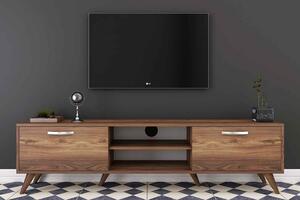 Designový TV stolek Einya 180 cm vzor ořech