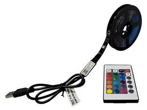 LED RGB Stmívatelný pásek LED/6W/5V USB 2 m + dálkové ovládání