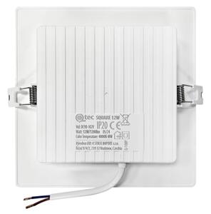 LED Podhledové svítidlo SQUARE LED/12W/230V 4000K 17x17 cm bílá