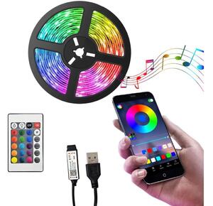 LED RGB Stmívatelný pásek LED/6W/5V USB 2 m + dálkové ovládání