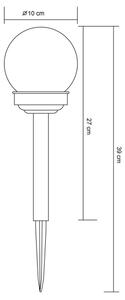Globo 33699-12 - LED Solární lampa LED/1,2V IP44