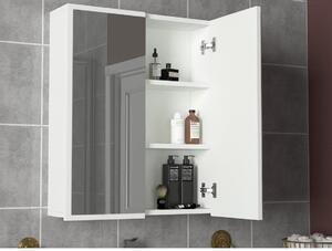 Asir Koupelnová skříňka se zrcadlem KAYLA 78x60 cm bílá AS1428