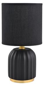 Zuma Line HS8723-BL - Stolní lampa 1xE14/40W/230V černá/zlatá