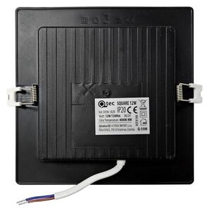 LED Podhledové svítidlo SQUARE LED/12W/230V 4000K 17x17 cm černá