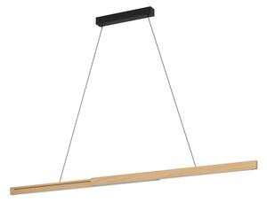 Eglo 390369 - LED Stmívatelný lustr na lanku MONTEBUONO LED/21W/230V 3000K hnědá