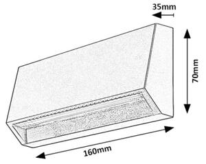 Rabalux 77109 - LED Venkovní nástěnné svítidlo IBAR LED/3W/230V IP54