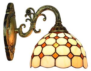 Brilagi - Tiffany vitrážová nástěnná lampa DORAN 1xE27/40W/230V