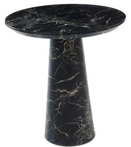 Kulatý jídelní stůl v mramorovém vzhledu Disc, Ø 70 cm