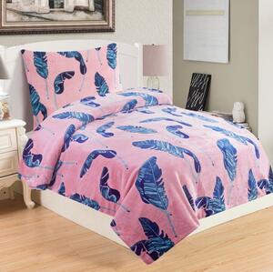 Povlečení z mikroplyše Victoria pink, Standardní set jednolůžko obsahuje 1x 140x200 + 1x 70x90