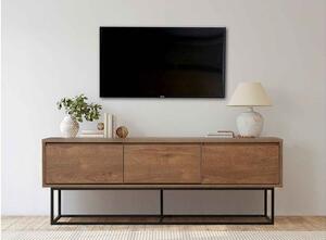 Designový TV stolek Balwina 140 cm vzor ořech