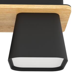 Eglo 390008 - Stropní svítidlo RUSCIO 4xE27/40W/230V černá/hnědá