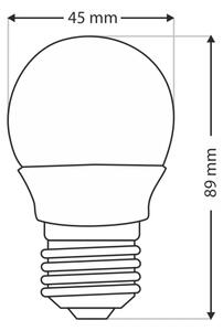 LED Žárovka G45 E27/6W/230V 6500K