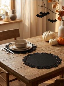 Sinsay - Prostírání na stůl s halloweenským motivem 2 ks - černá