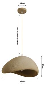 BRILAGI - Lustr na lanku WABI SABI 1xE27/60W/230V pr. 40 cm béžová