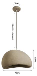 BRILAGI - Lustr na lanku WABI SABI 1xE27/60W/230V pr. 40 cm béžová