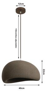BRILAGI - Lustr na lanku WABI SABI 1xE27/60W/230V pr. 40 cm hnědá