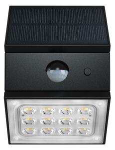 LED Nástěnné solární svítidlo se senzorem LED/2,5W/3,7V IP65 1200 mAh černá