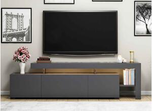 Designový TV stolek Calissa 192 cm antracitový