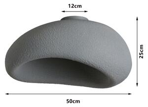 BRILAGI - Stropní svítidlo WABI SABI 1xE27/60W/230V pr. 50 cm šedá