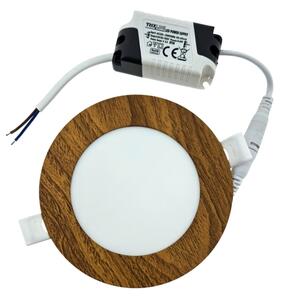LED Podhledové svítidlo CIRCLE LED/6W/230V 4200K pr. 11,8 cm hnědá