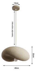 BRILAGI - Lustr na lanku WABI SABI 1xE27/60W/230V pr. 40 cm béžová