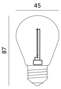 LED Žárovka FILAMENT ST45 E27/1W/230V 2700K