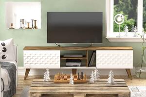 Designový TV stolek Gallio 180 cm ořech bílý