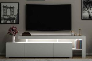 Designový TV stolek Calissa 192 cm bílý