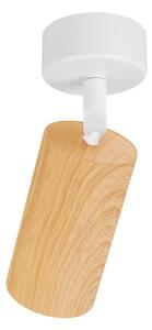 Brilagi - Bodové svítidlo SELE 1xGU10/30W/230V bílá/dekor dubu