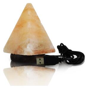 Solná lampa USB pyramida