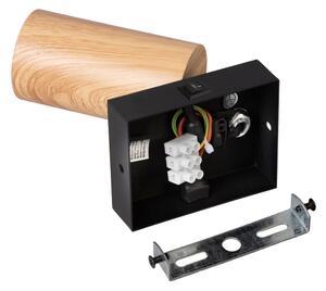 Brilagi - Nástěnné bodové svítidlo SELE 1xGU10/30W/230V černá/dekor dubu