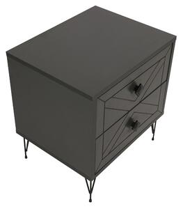 Designový noční stolek Fairly 50 cm antracitový