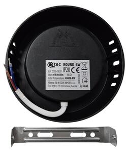 LED Stropní svítidlo ROUND LED/6W/230V 4000K pr. 12,1 cm černá