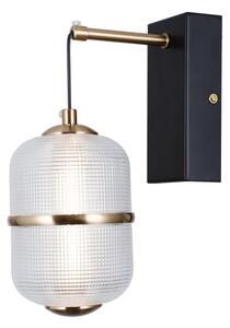 ITALUX WL-34375-1-BK - LED Nástěnná lampa ALANI LED/6W/230V 3000K černá/zlatá