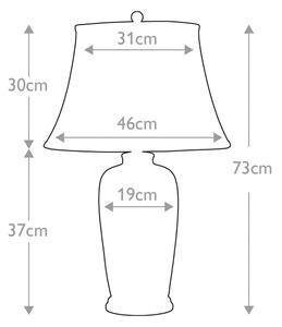 Elstead BLUE-TRAD-WP-TL - Stolní lampa BLUE TRADITIONAL 1xE27/60W/230V