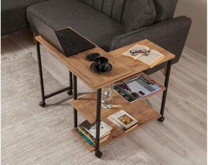 Designový odkládací stolek Edgardo 76-116 cm borovice