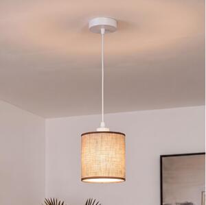 BRILAGI - LED Lustr na lanku NUBILA 1xE27/60W/230V pr. 14 cm bílá/hnědá