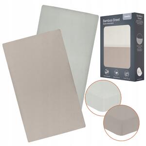Prostěradlo Lionelo BAMBOO SHEET OFF WHITE BEIGE 120x60