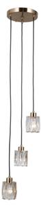 ITALUX PND-40813-3R-HBR - Lustr na lanku TORNO 3xE14/40W/230V zlatá