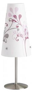 Brilliant - Stolní lampa ISI 1xE14/40W/230V bílá/růžová/lesklý chrom