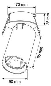 Brilagi - Podhledové svítidlo SELE 1xGU10/30W/230V bílá