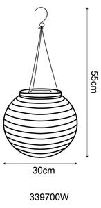 Globo 339700W - LED Závěsné solární svítidlo LED/0,5W/3V IP44 bílá
