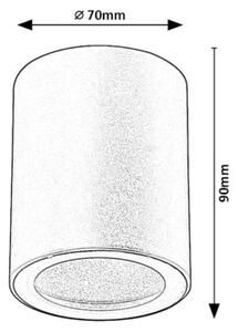 Rabalux 71343 - Stropní svítidlo KOVEN 1xGU10/35W/230V bílá