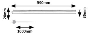 Rabalux 78008 - LED Podlinkové svítidlo BAREG LED/8W/230V 3000/4000K bílá