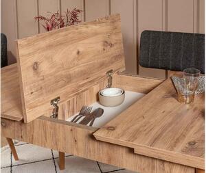 Rozkládací jídelní stůl Olenna 130-165 cm borovice